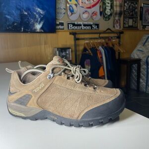 Teva Vent Riva Brown Suede Lace up Hiking Trail Shoes Men Size 8